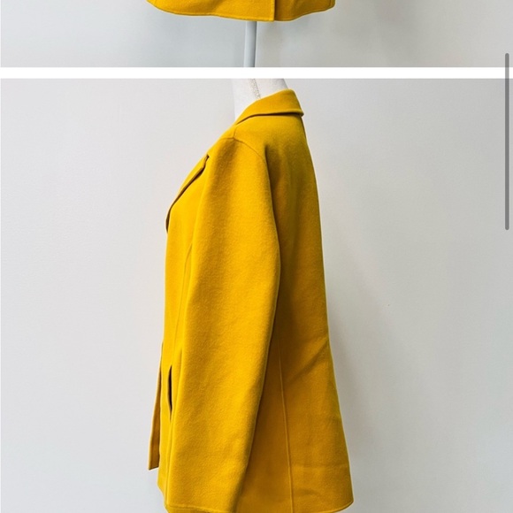 Women's Mustard Yellow Coat Talbots wool blazer size 6 - Picture 12 of 12